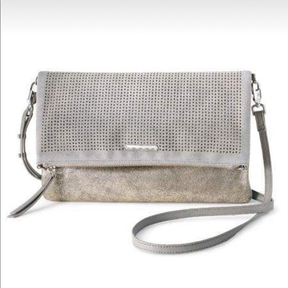 Stella and Dot Slate Grey Waverly Petite Bag